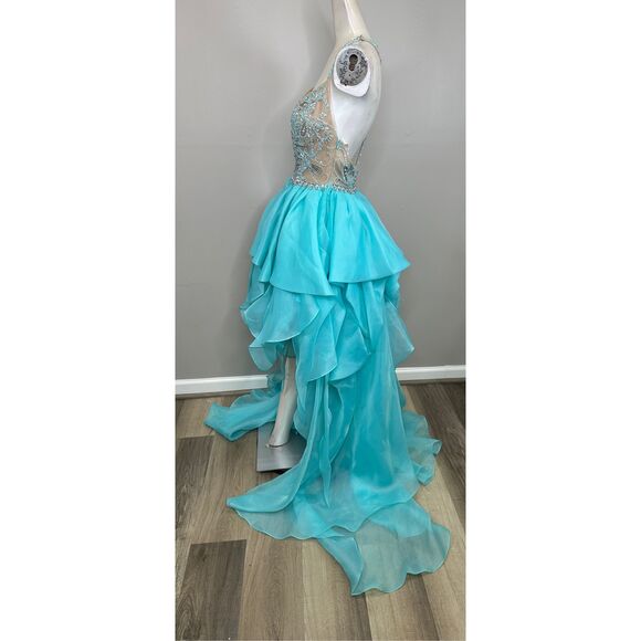 Terani 1811P5782CL Dress SIZE US4 $517 - Picture 6 of 10